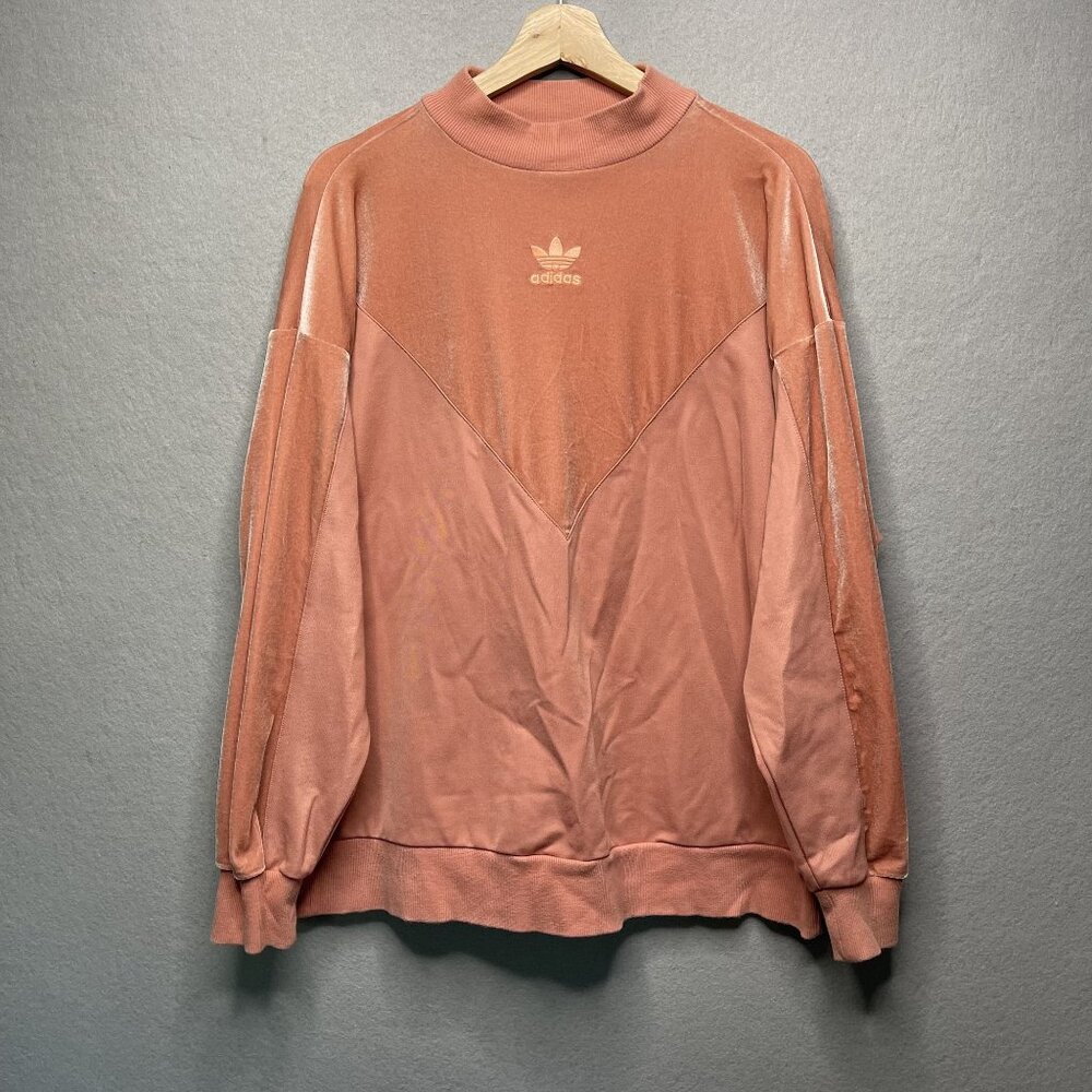Adidas Originals Velvet Vibes Crew Women's Sweatshirt Raw Pink M